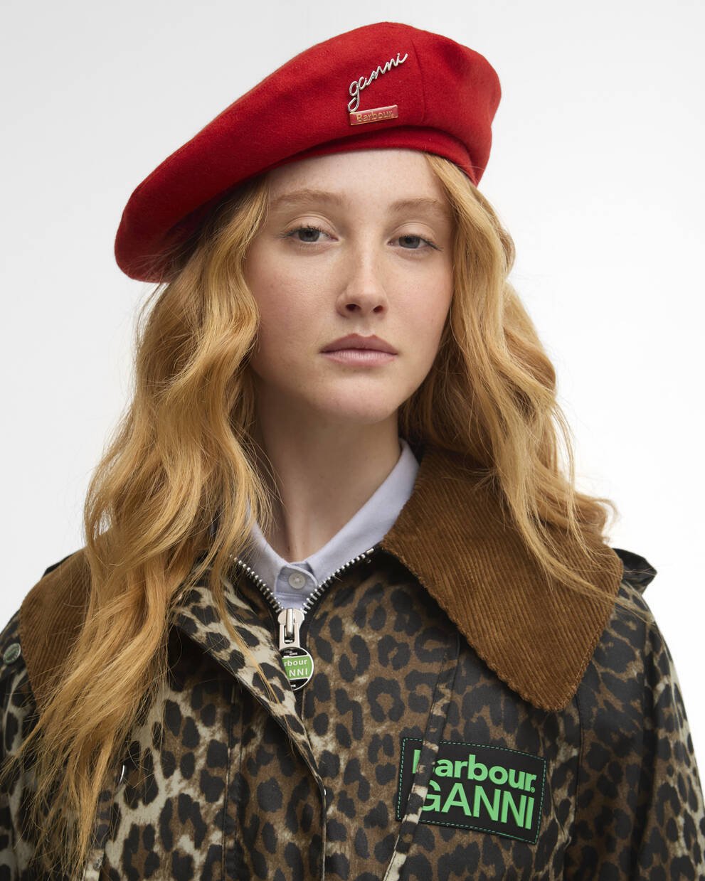Barbour x GANNI Beret