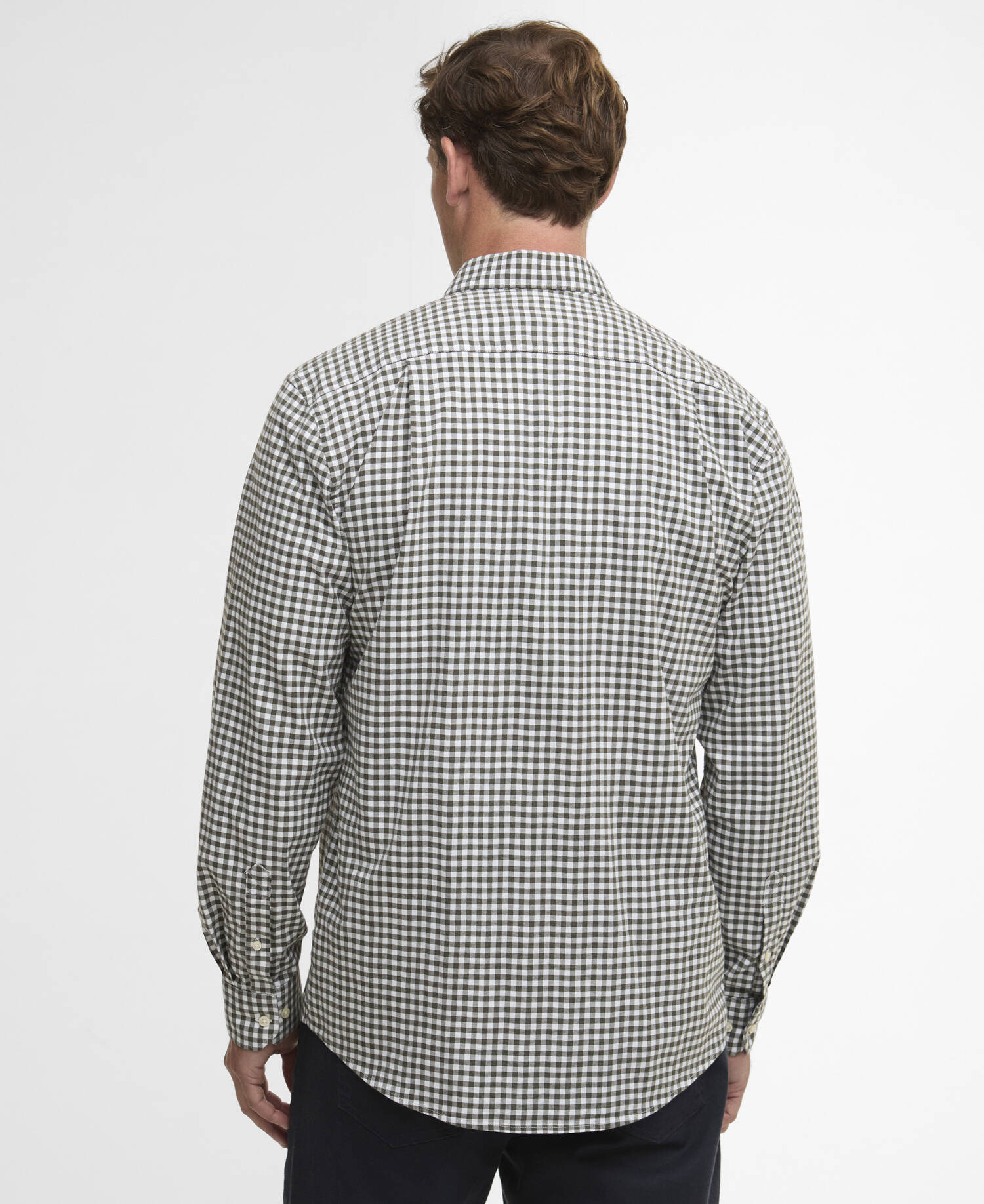 Gingham Aukside Regular Shirt Olive image number 2
