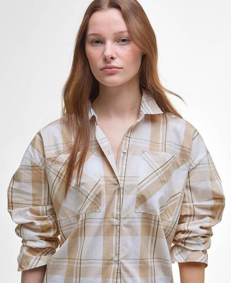 Nicola Check Shirt Light Sand Check