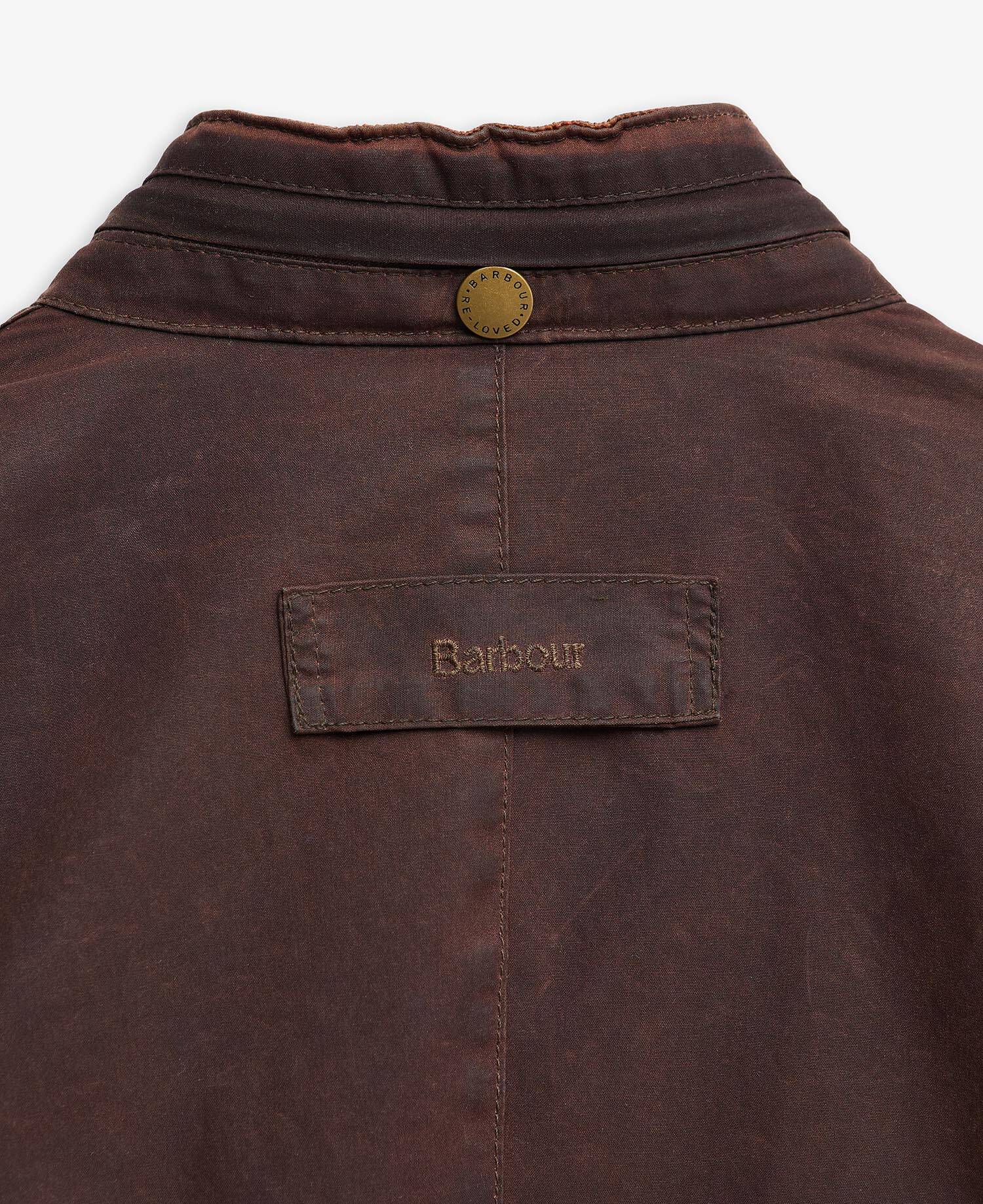 Barbour Re-Loved Corbridge Waxed Jacket - Size XL Rustic image number 7