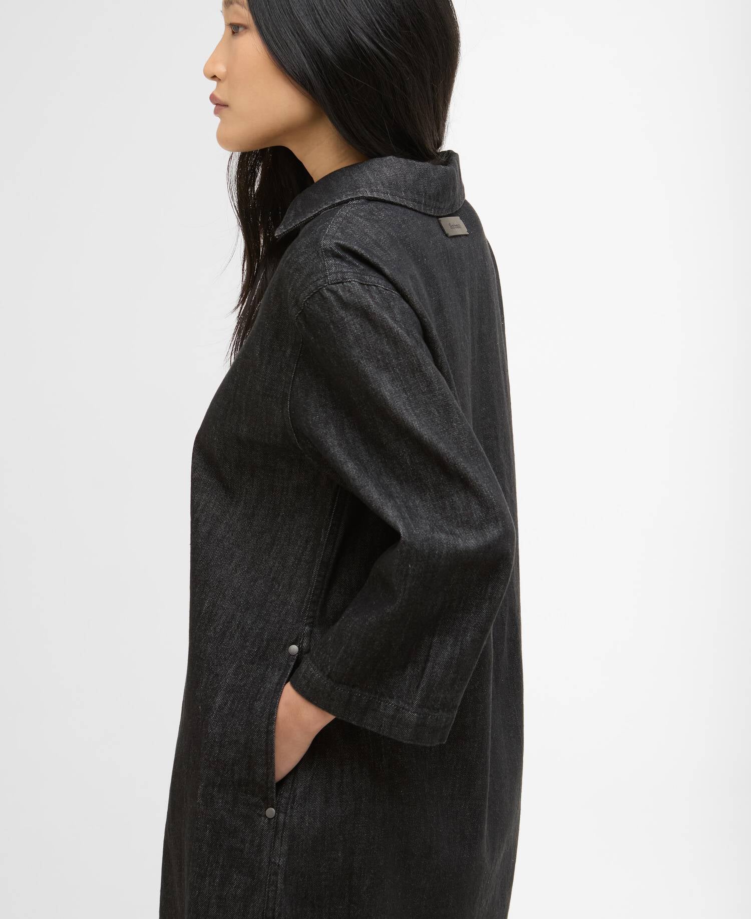 Mini abito in denim Myra Black Denim image number 4