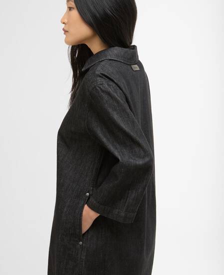 Mini abito in denim Myra Black Denim