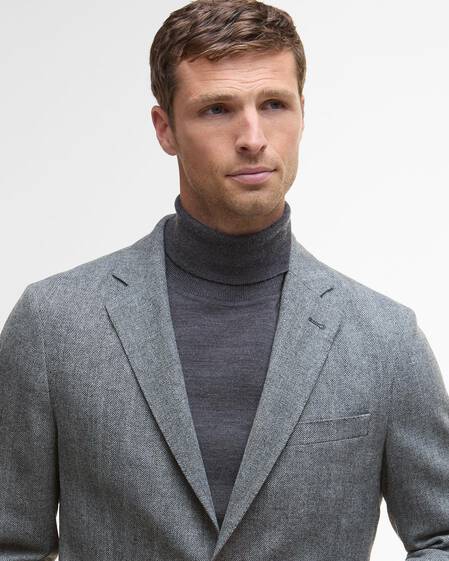 Sutherland Herringbone Blazer Grey Sutherland Herringbone Blazer Grey