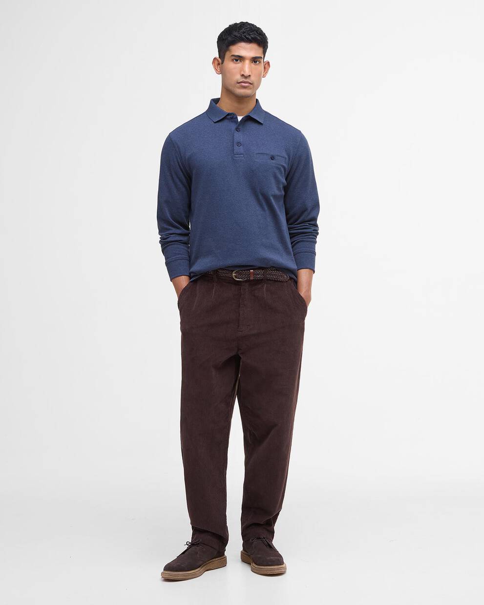 Stretch Cord Relaxed Trousers