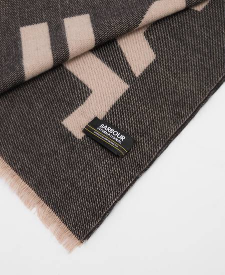 Milla Logo Wrap Scarf Oat/Black