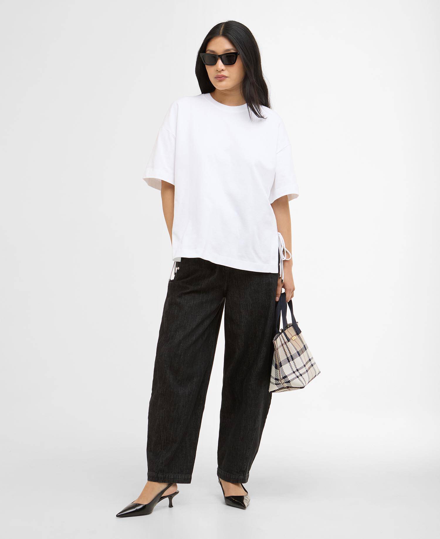 T-shirt Marron White image number 1