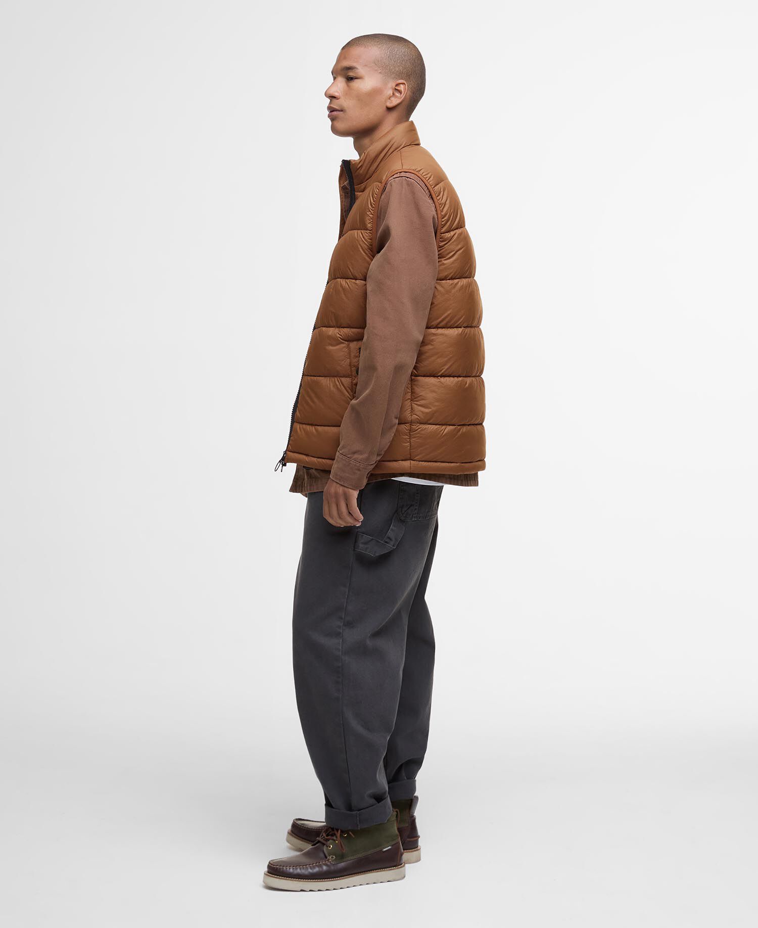 Offshore Quilted Gilet Umber