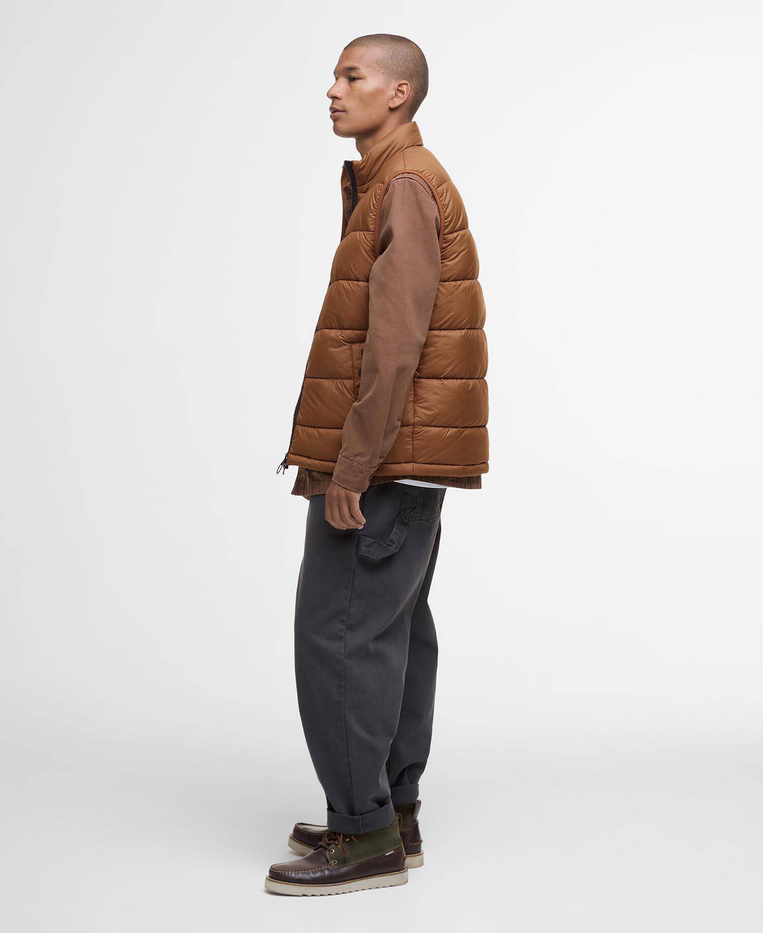 Offshore Quilted Gilet Umber image number 1