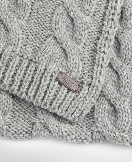 Jesmond Beanie and Scarf Gift Set Mid Grey