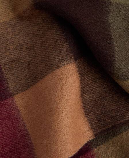 Large Tattersall Scarf Tawny Port