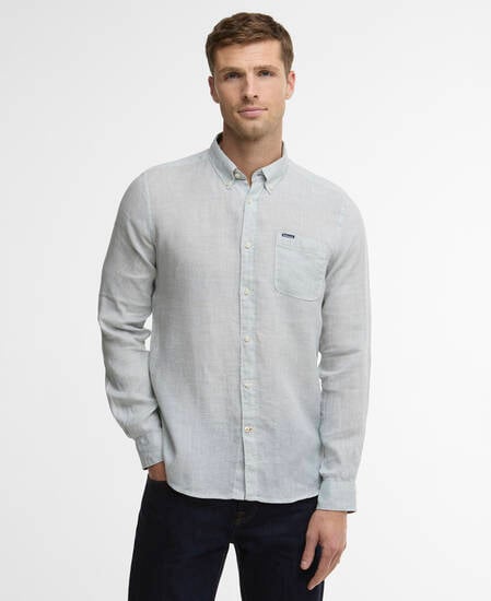 Linton Tailored Long-Sleeved Shirt Slate