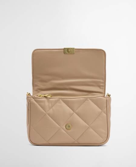 Soft Quilted Shoulder Bag Camel