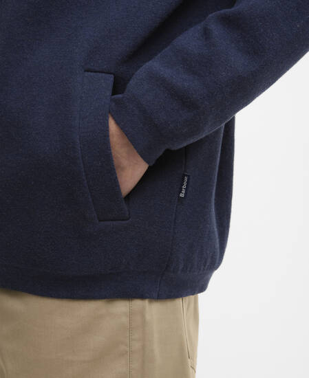 Maglione con zip Crowcombe Navy