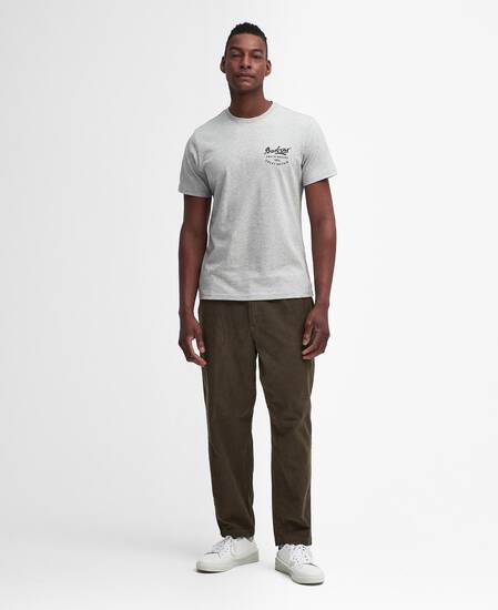 Script Graphic T-Shirt Grey Marl