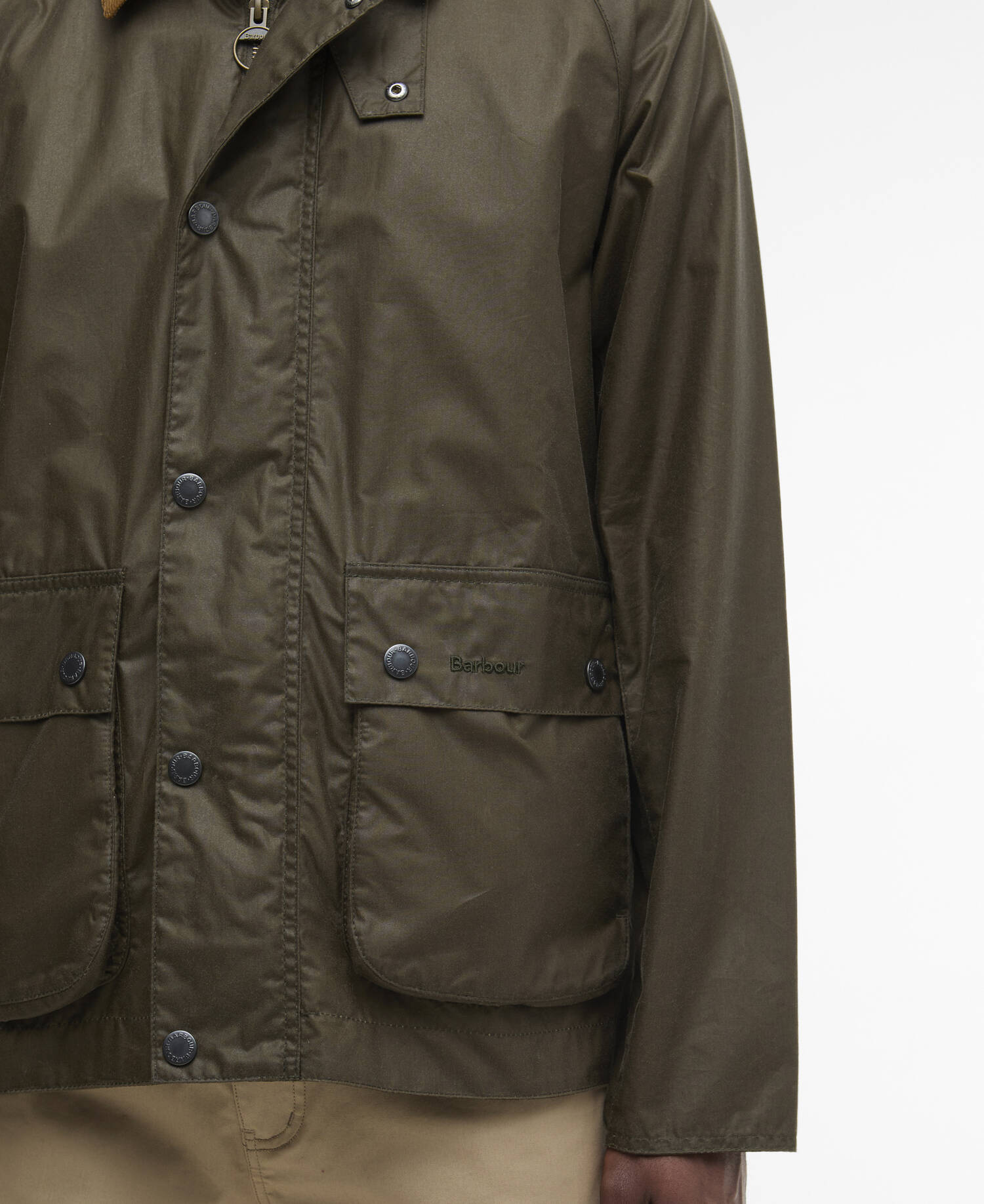 Modern Bedale Waxed Jacket Beech/Highland Loch image number 5