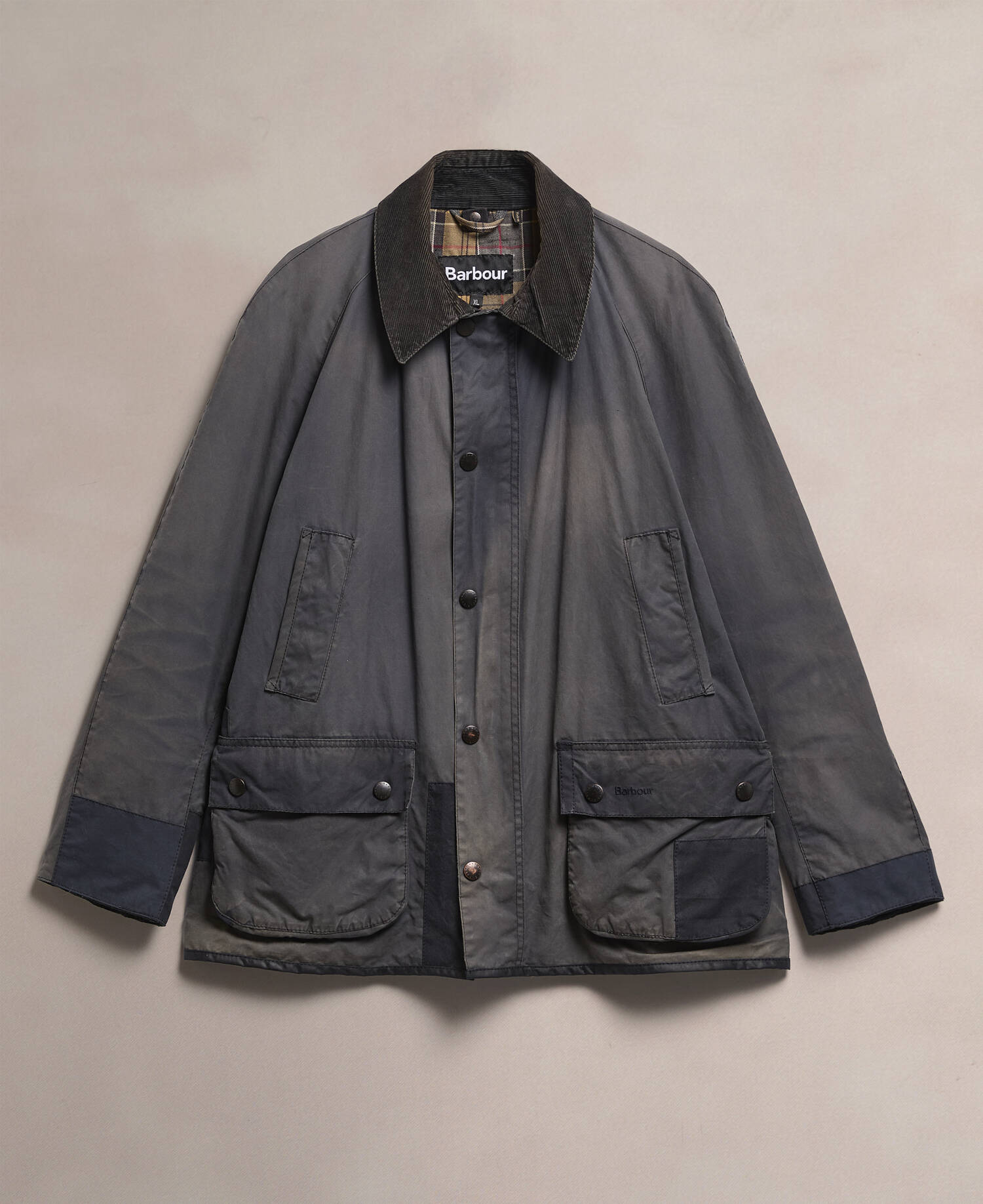 Barbour Re-Loved Men's Ashby Waxed Jacket - Size XL Navy image number 0