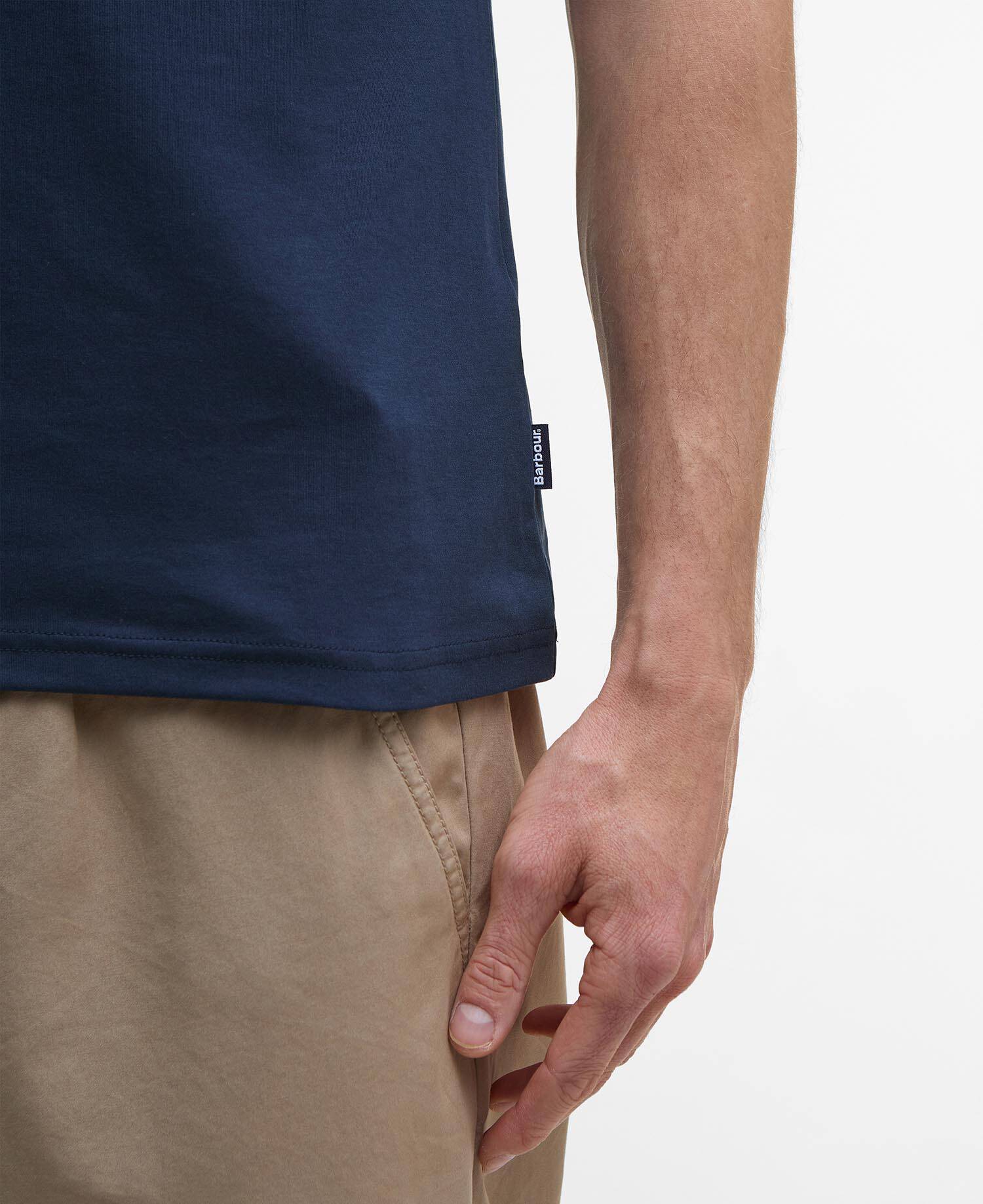 Corpatch Tailored Short-Sleeved Polo Shirt Navy image number 4