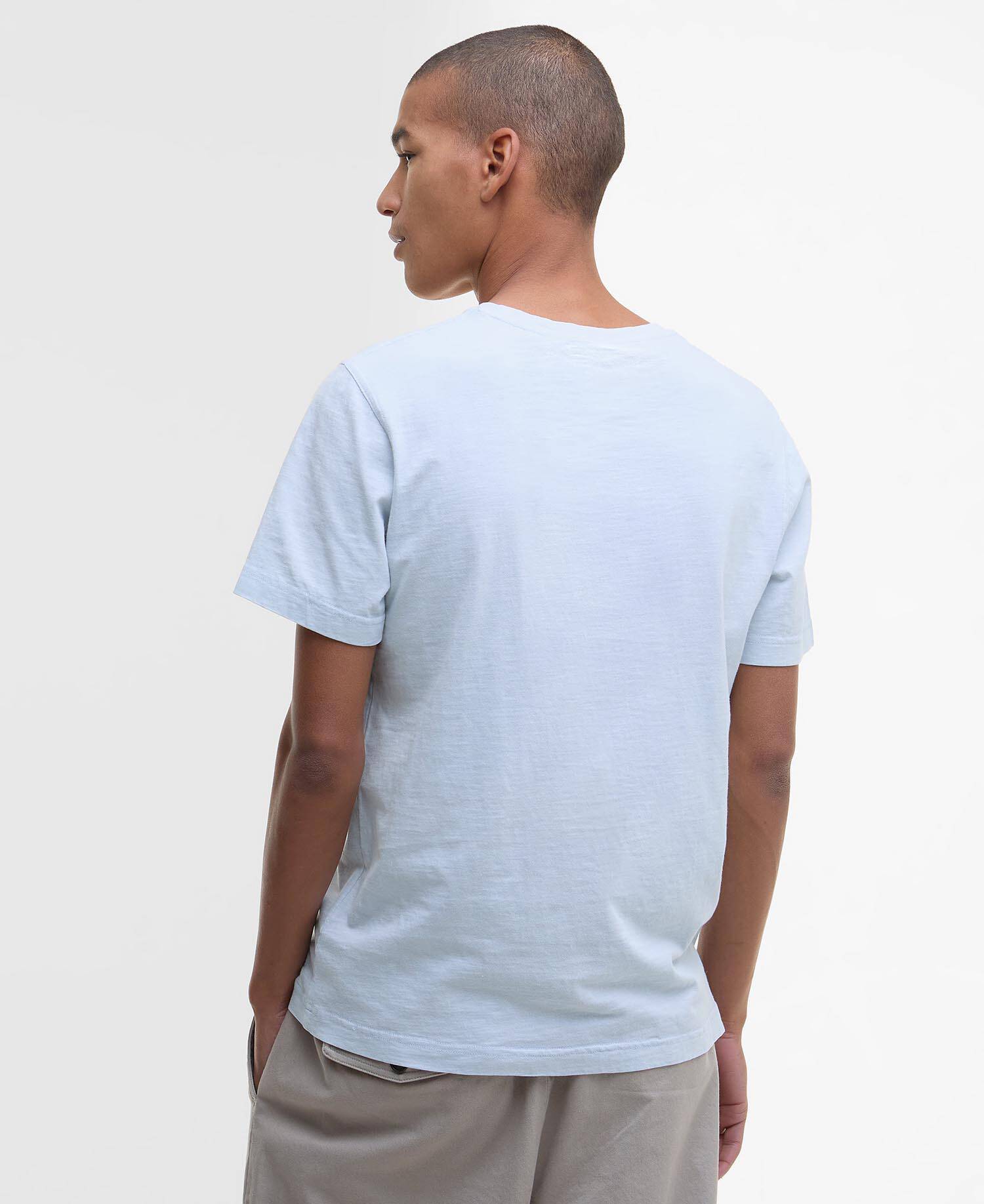 T-shirt con taschino tinta con pigmenti image number 2