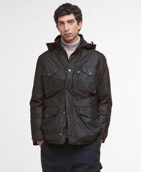 Winter Sapper Waxed Jacket Dark Brown/Midnight Oak