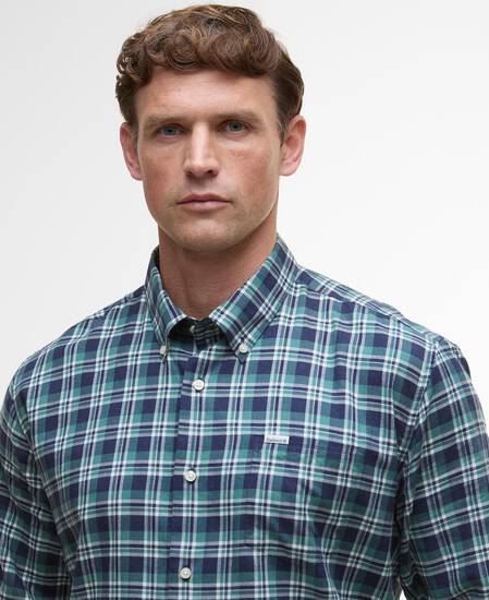 Turville Regular Long-Sleeved Shirt Mallard Green