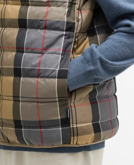 Reversible Tartan Puffer Gilet Dress Tartan