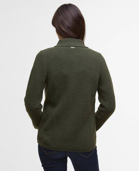 Maglione trapuntato Allendale Olive