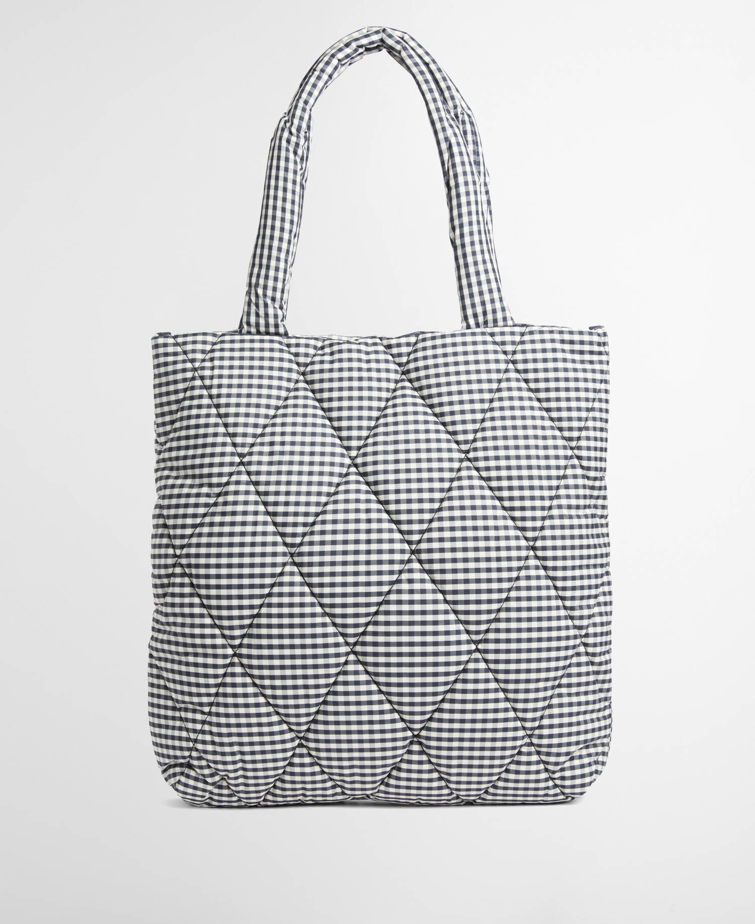 Riah Quilted Tote Bag Gingham Check image number 2