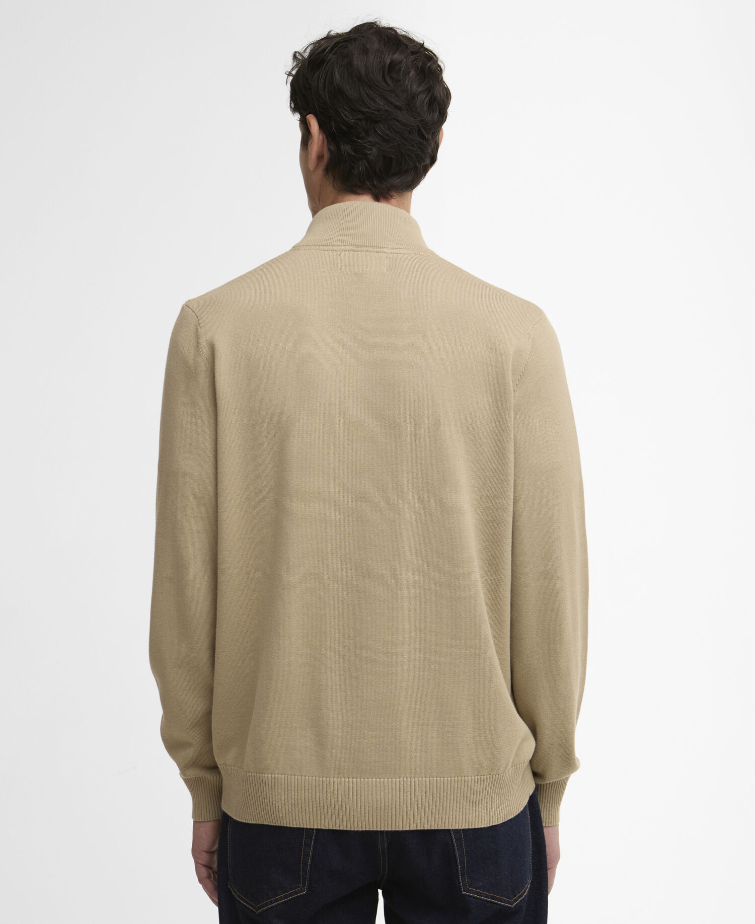 Lingwood Compact Quarter-Zip Jumper Washed Stone