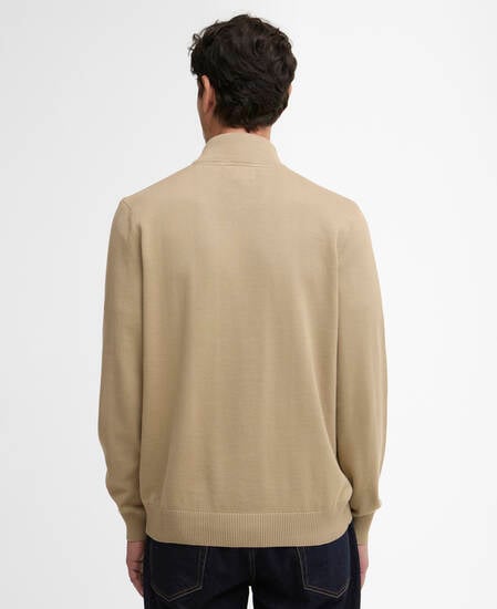 Pullover Lingwood Compact Cotton Half-Zip Washed Stone