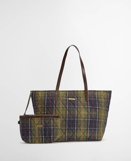 Wetherham Quilted Tartan Tote Bag Classic Tartan