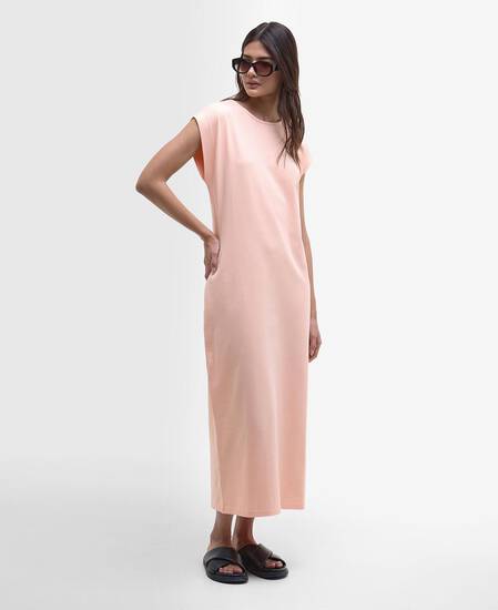 Natalia Midi Dress Peach Parfait