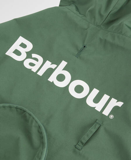 Hundemantel Packable Logo Green