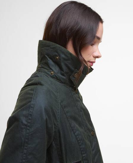 Ivy Waxed Jacket Fern