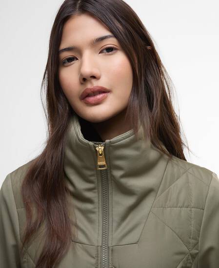 Sweatshirt Kya Quilted Dusky Khaki
