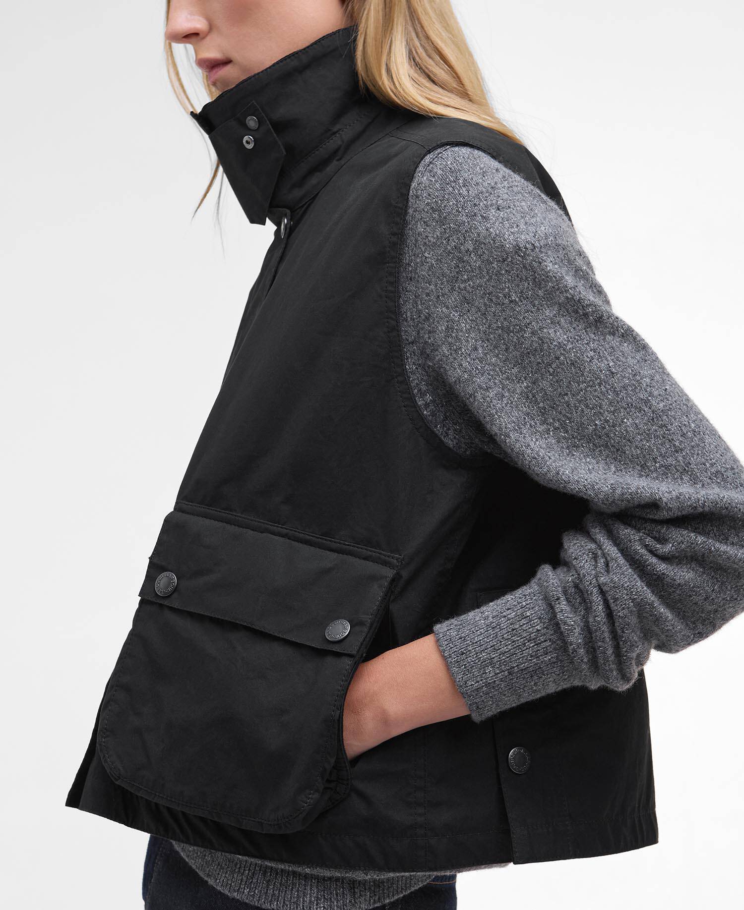 Gilet casual Bedale da donna Barbour x Margaret Howell Black image number 3