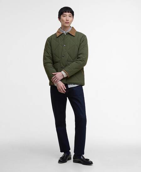 Giacca trapuntata Modified Short Liddesdale Olive