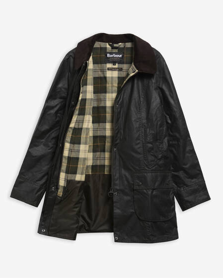 Beadnell Plus-Size Waxed Jacket Sage