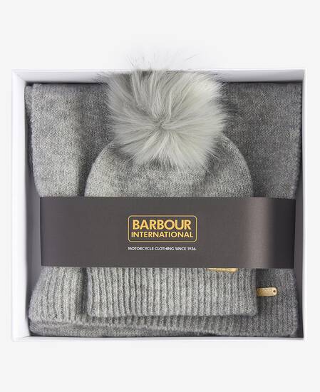 Sparkle Beanie & Scarf Gift Set Grey Marl