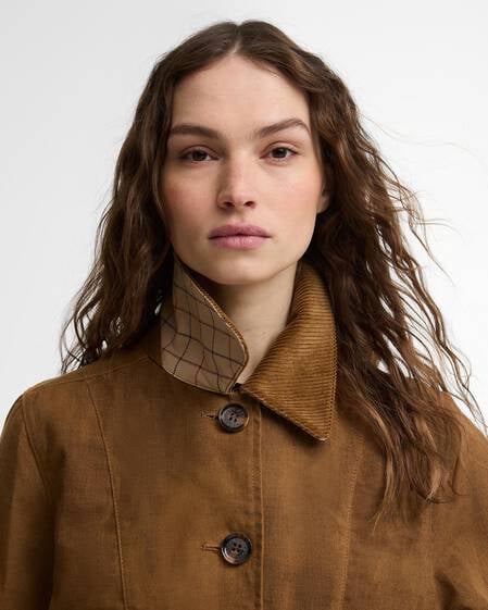 Giacca casual Dalbury Tan/Beige Tattersall