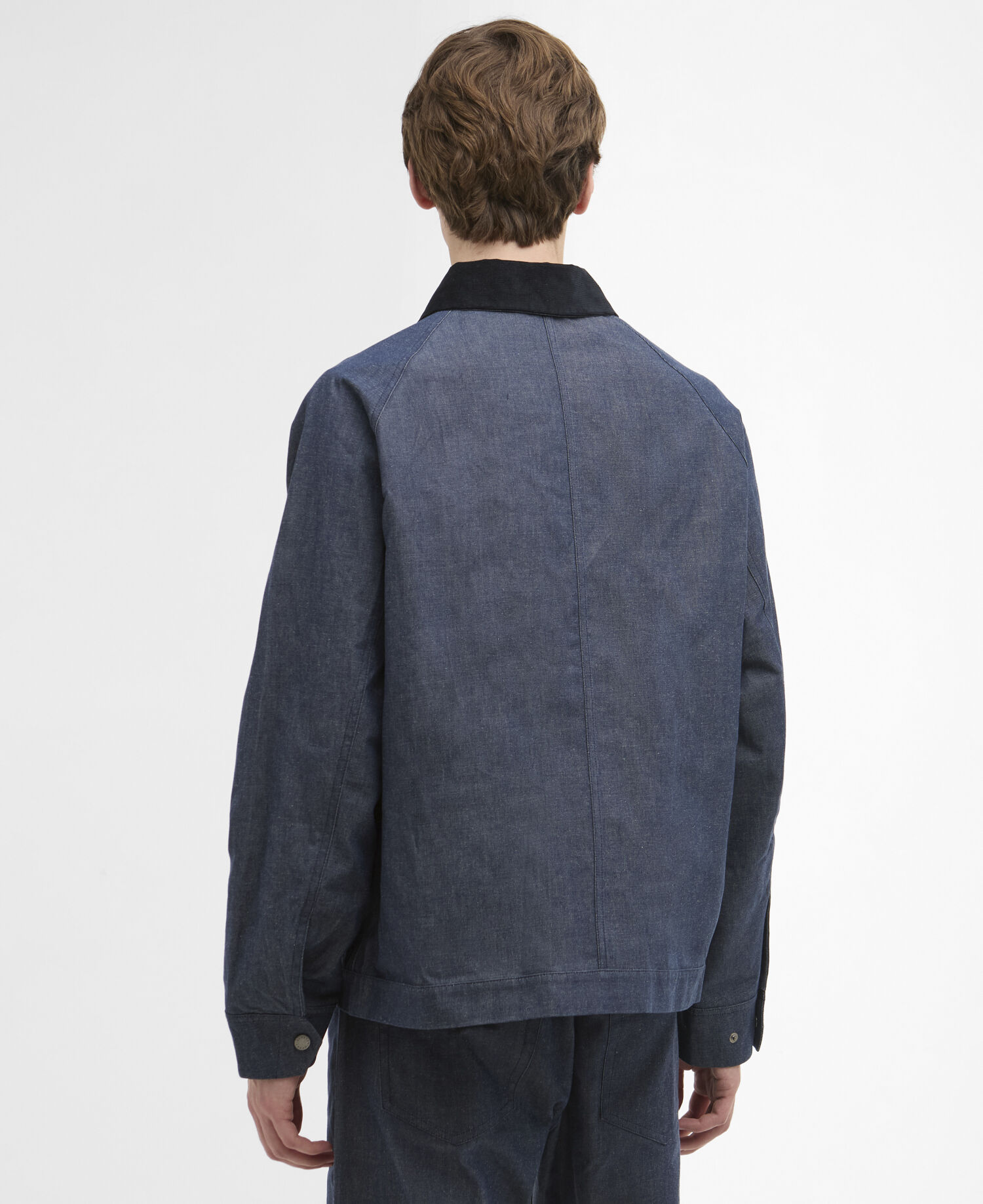 Barbour x ARKET Bebul Dry Wax Denim Jacket Blue Denim