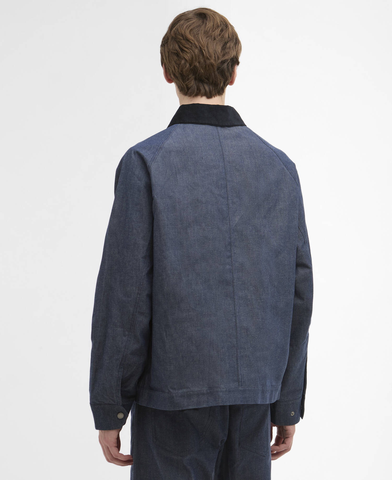 Barbour x ARKET Bebul Dry Wax Denim Jacket image number 2