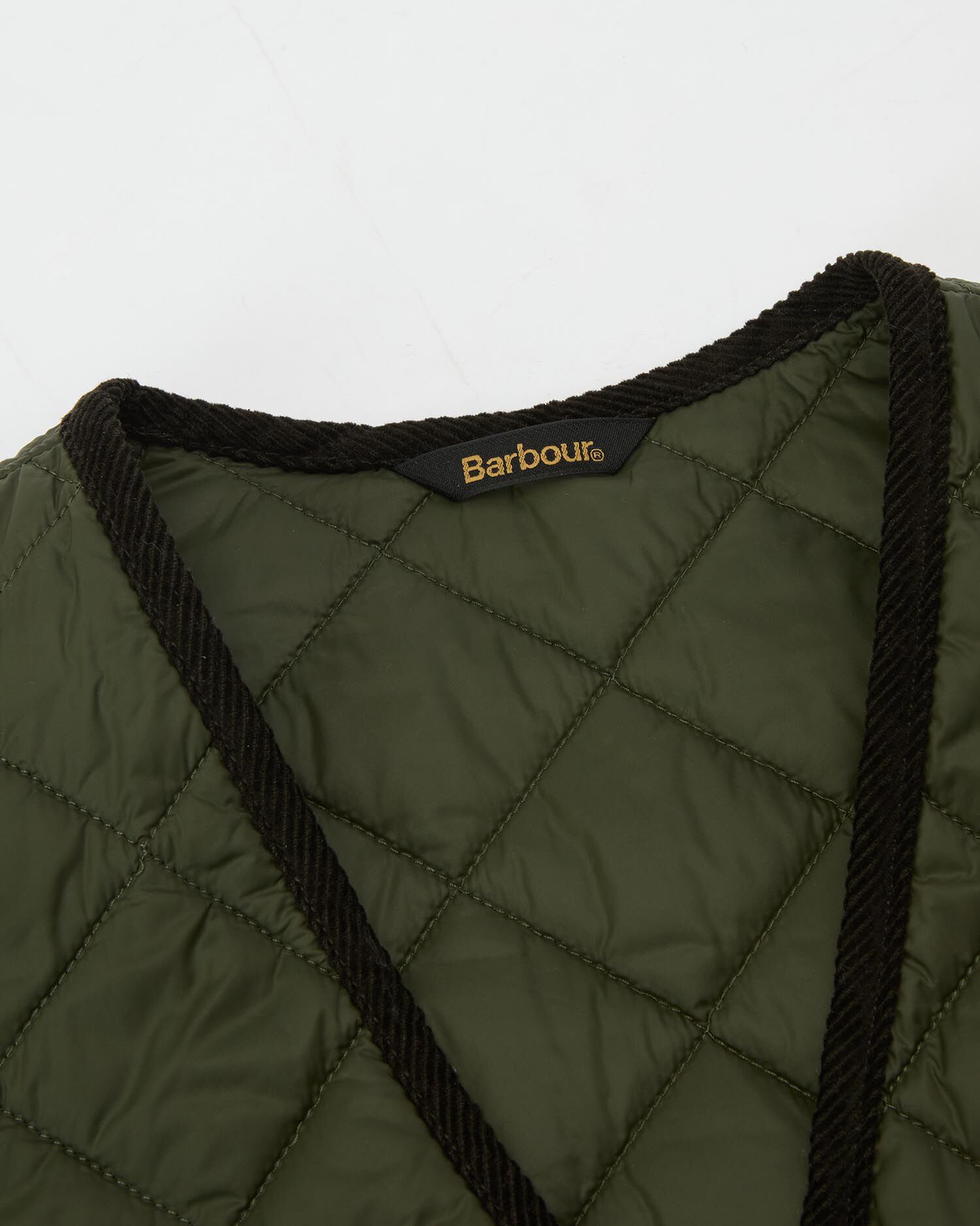 Modern Quilted Waistcoat Olive