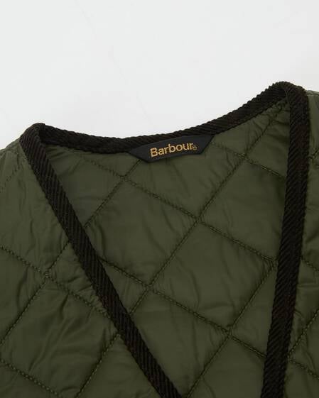 Modern Quilted Waistcoat Olive