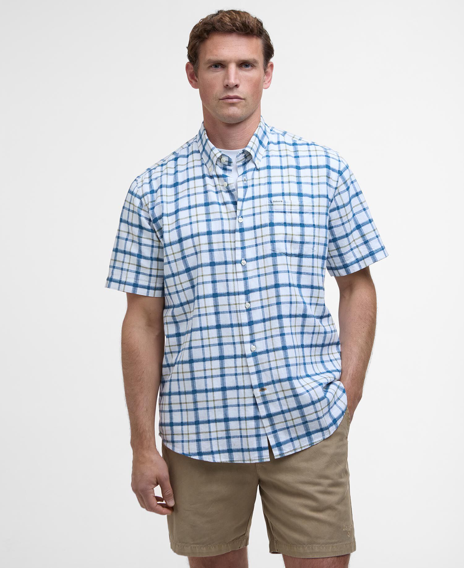 Glover Regular Short-Sleeved Shirt Classic Navy