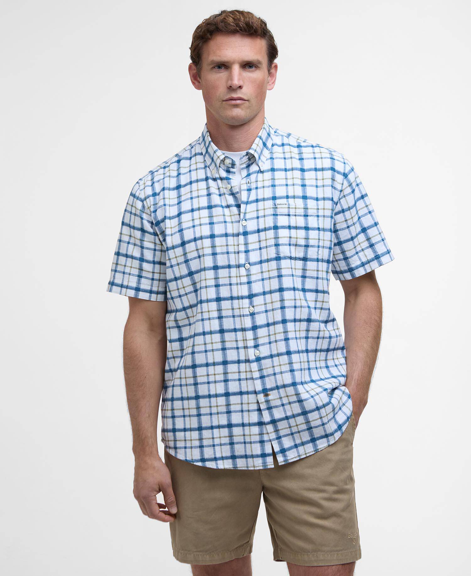 Glover Regular Short-Sleeved Shirt Classic Navy image number 0