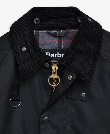 Modified Spey Waxed Jacket Black