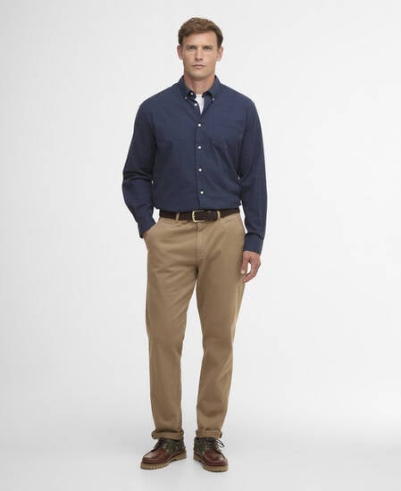 Aukside Regular Shirt Navy Marl