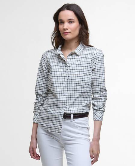 Woodside Tailored Long-Sleeved Shirt Navy Check Woodside Tailored Long-Sleeved Shirt Navy Check