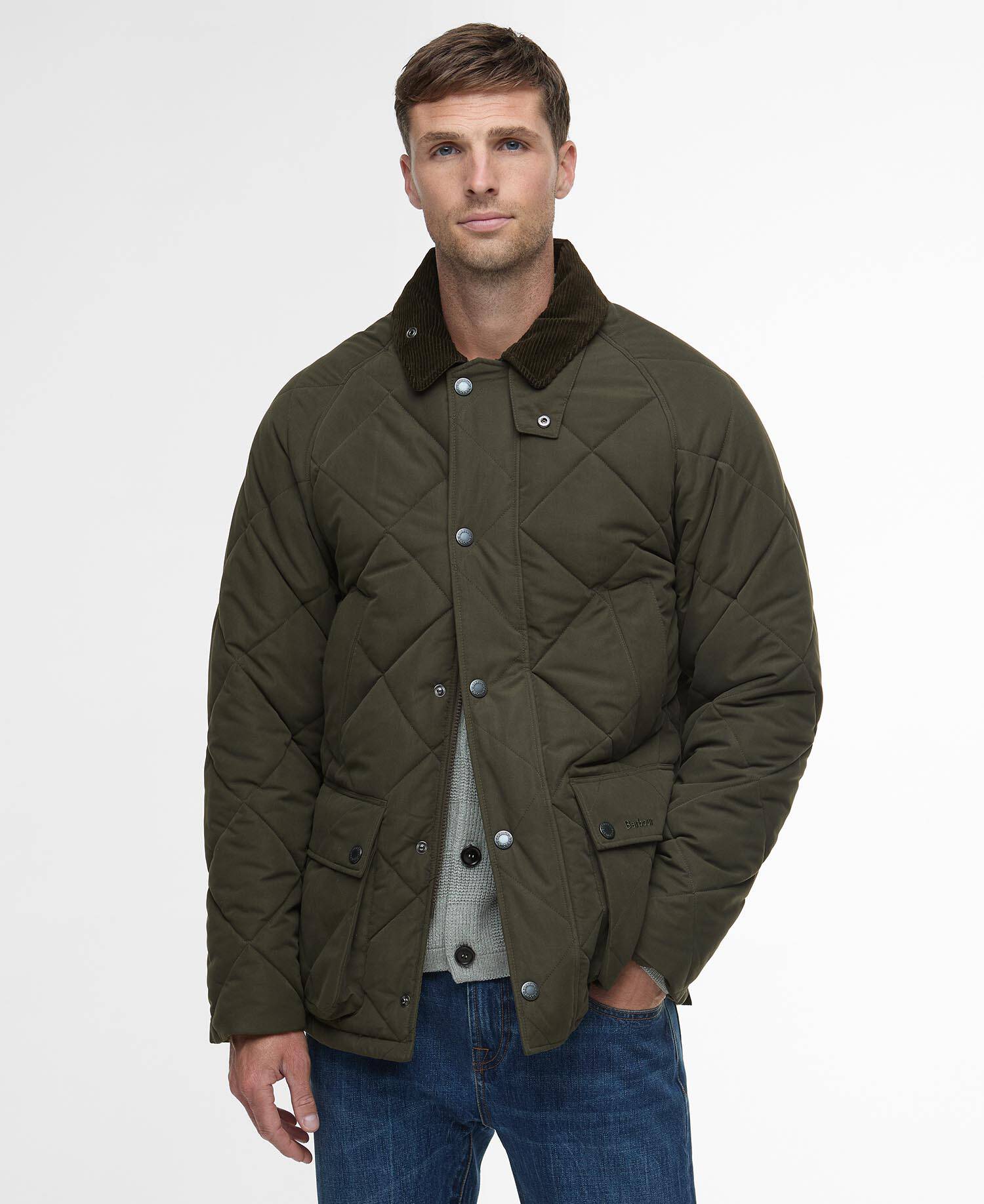 Modern Bedale Quilted Jacket Olive image number 0
