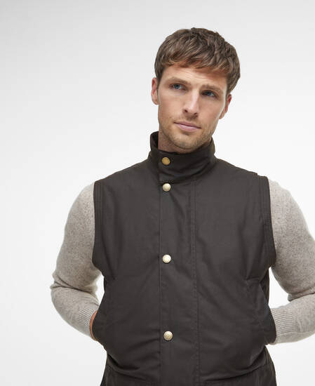 Westmorland Waxed Gilet Olive